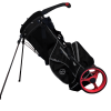 Zero Friction Wheel Pro Push Cart & Stand Bag, Black
